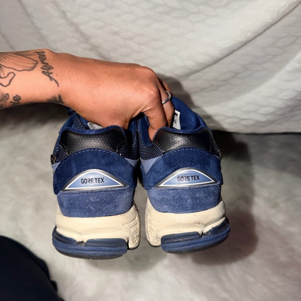 New Balance Navy and Cream GORE-TEX Sneakers